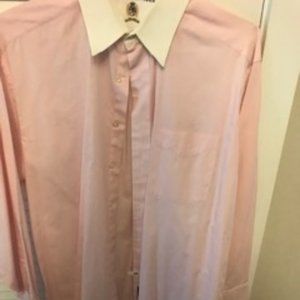 Tommy Hilfiger Pink Men's Dress Shirt with White collar